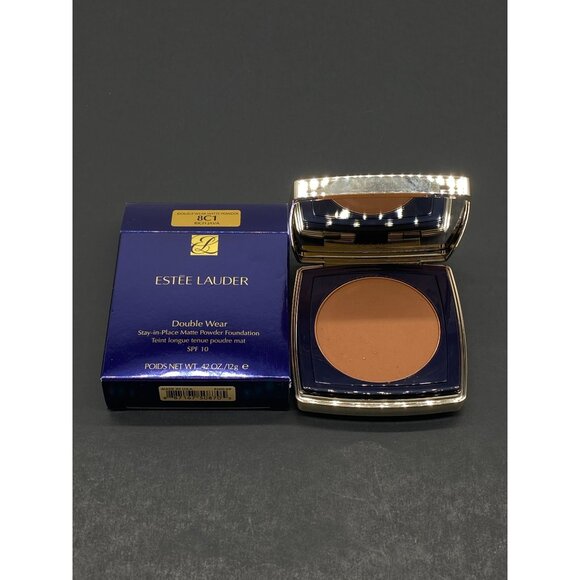 Estee Lauder Double Wear Matte Powder Foundation Rich Java 0.42 Oz - Picture 2 of 6